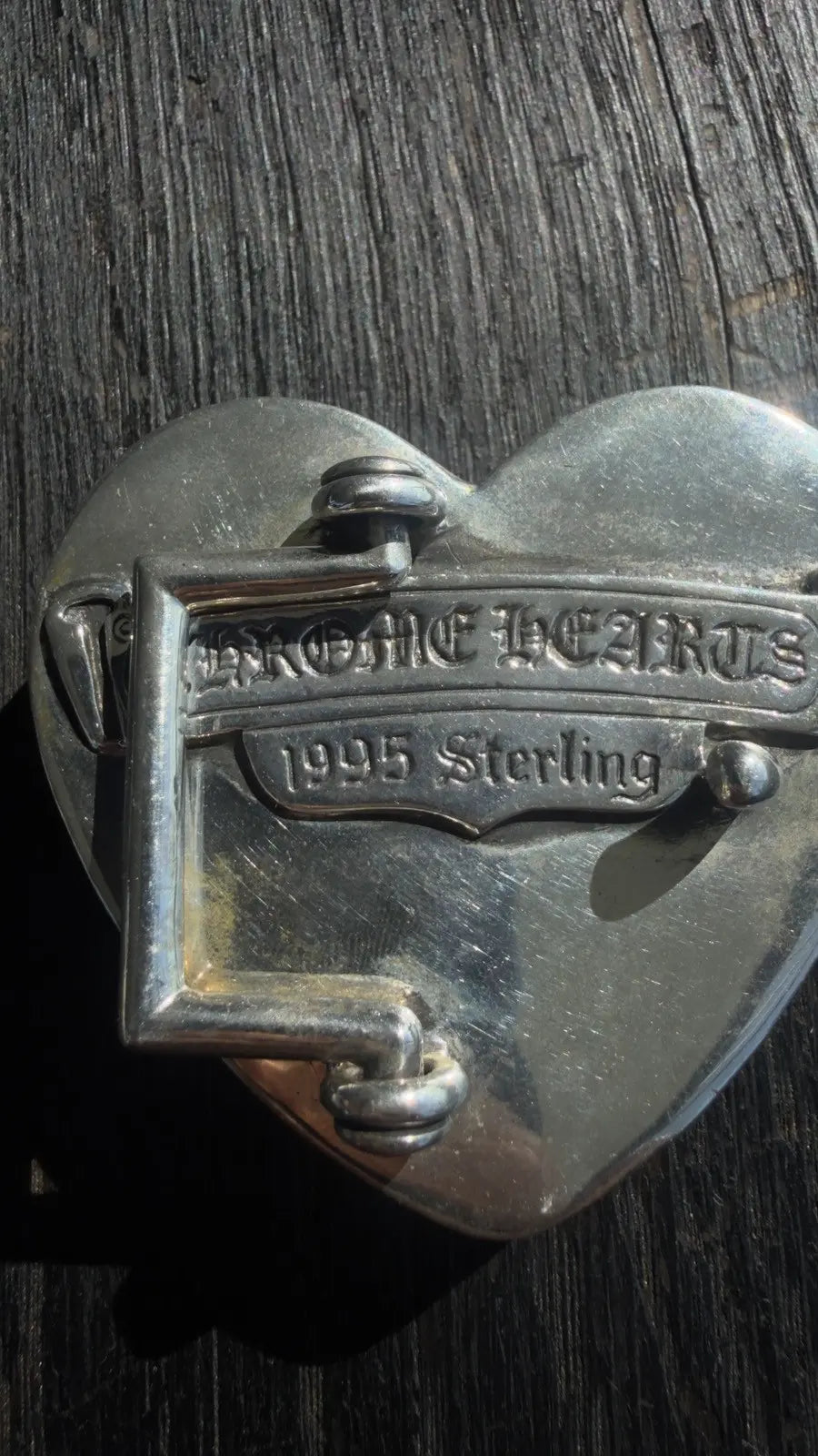 Chrome Hearts Sterling Silver Heart Piece Chrome Hearts