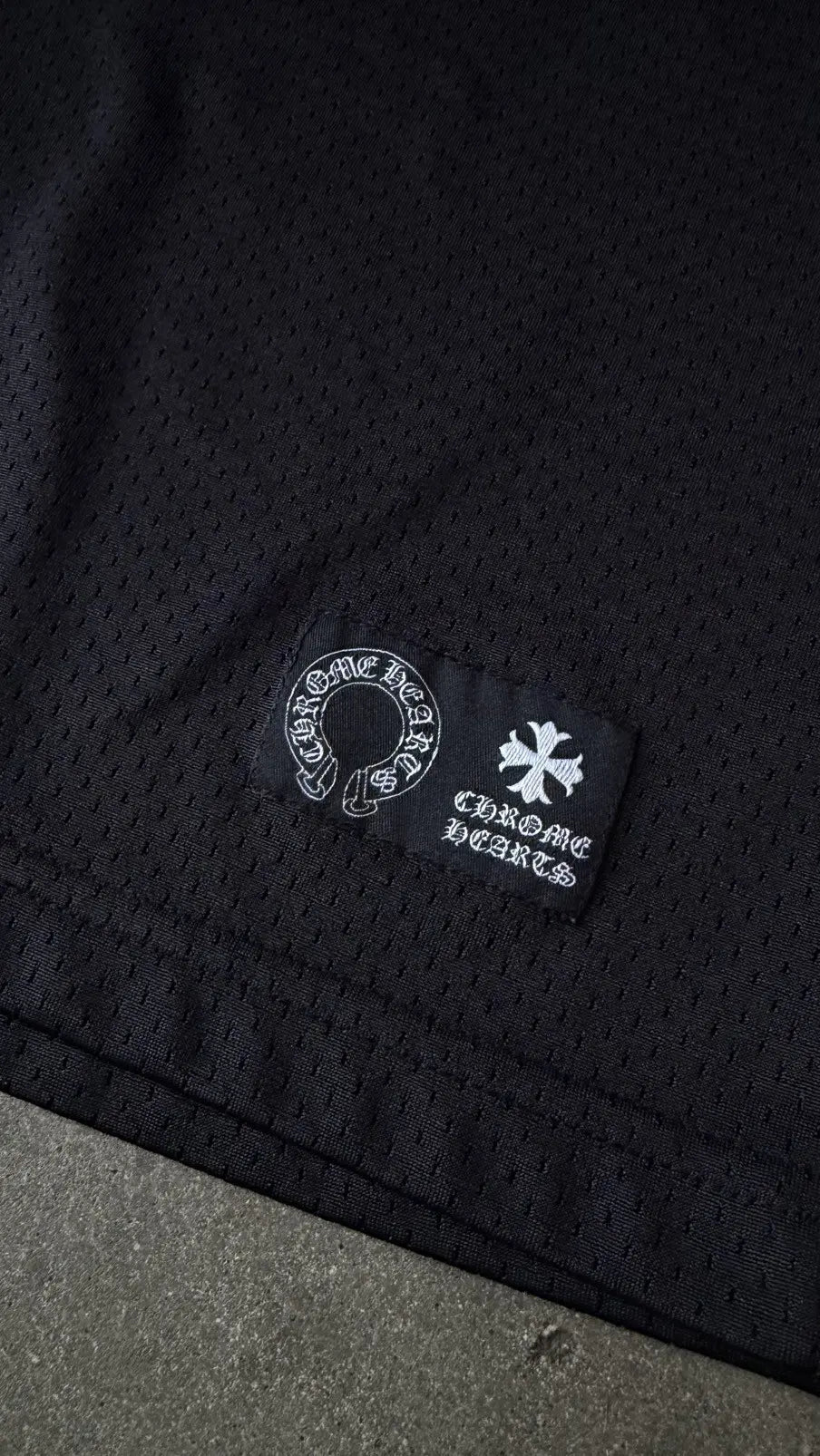 Chrome Hearts Black Mesh Jersey
