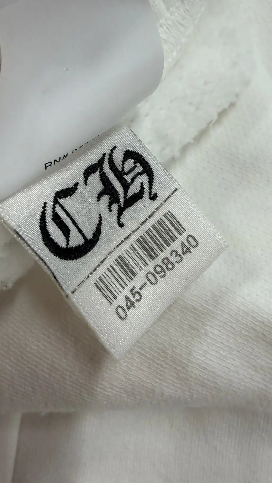 Chrome Hearts White & Leopard Cross Patch Sweatpants