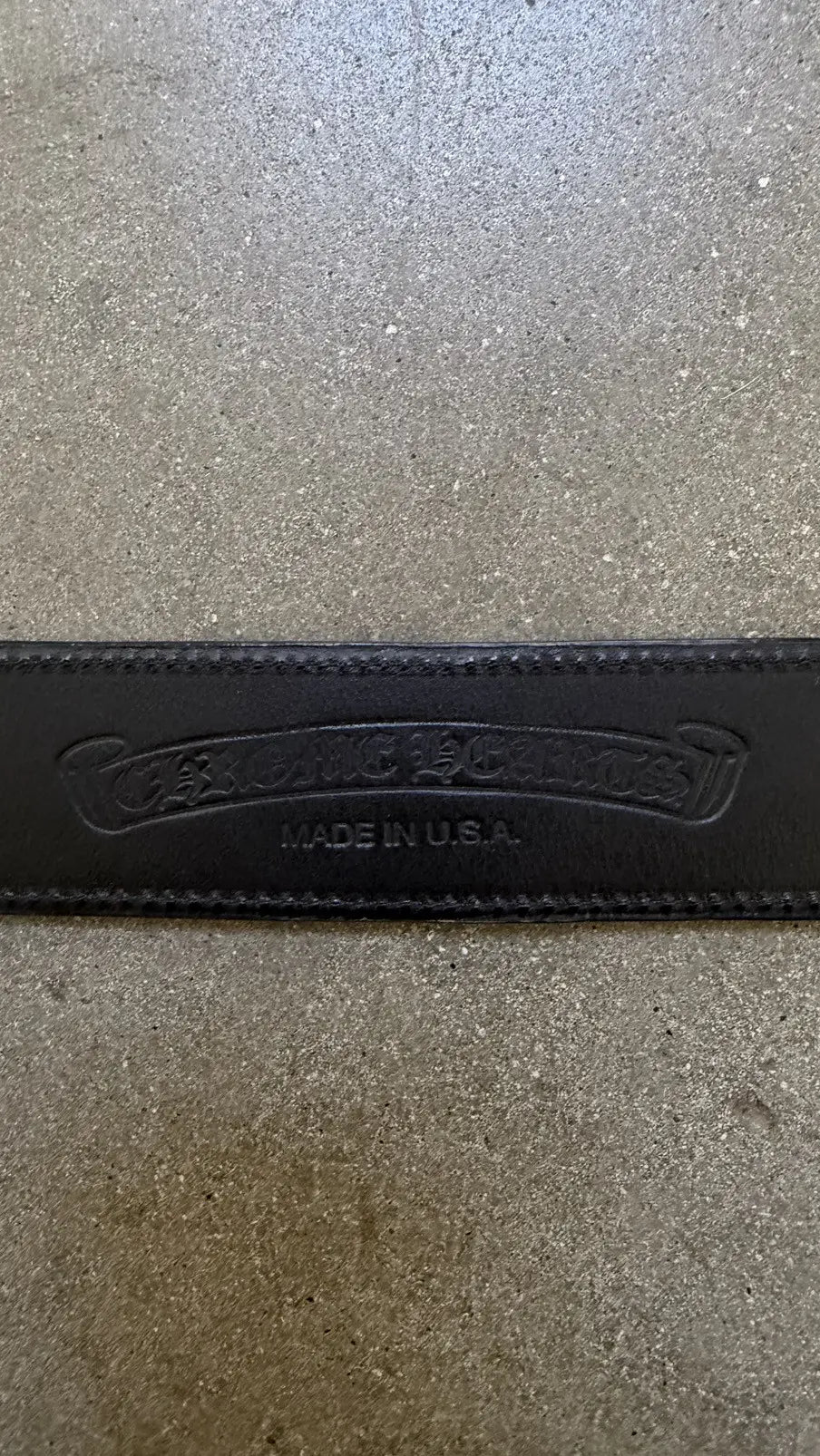 Chrome Hearts Cross Patch Pony Hair Gunslinger Belt
