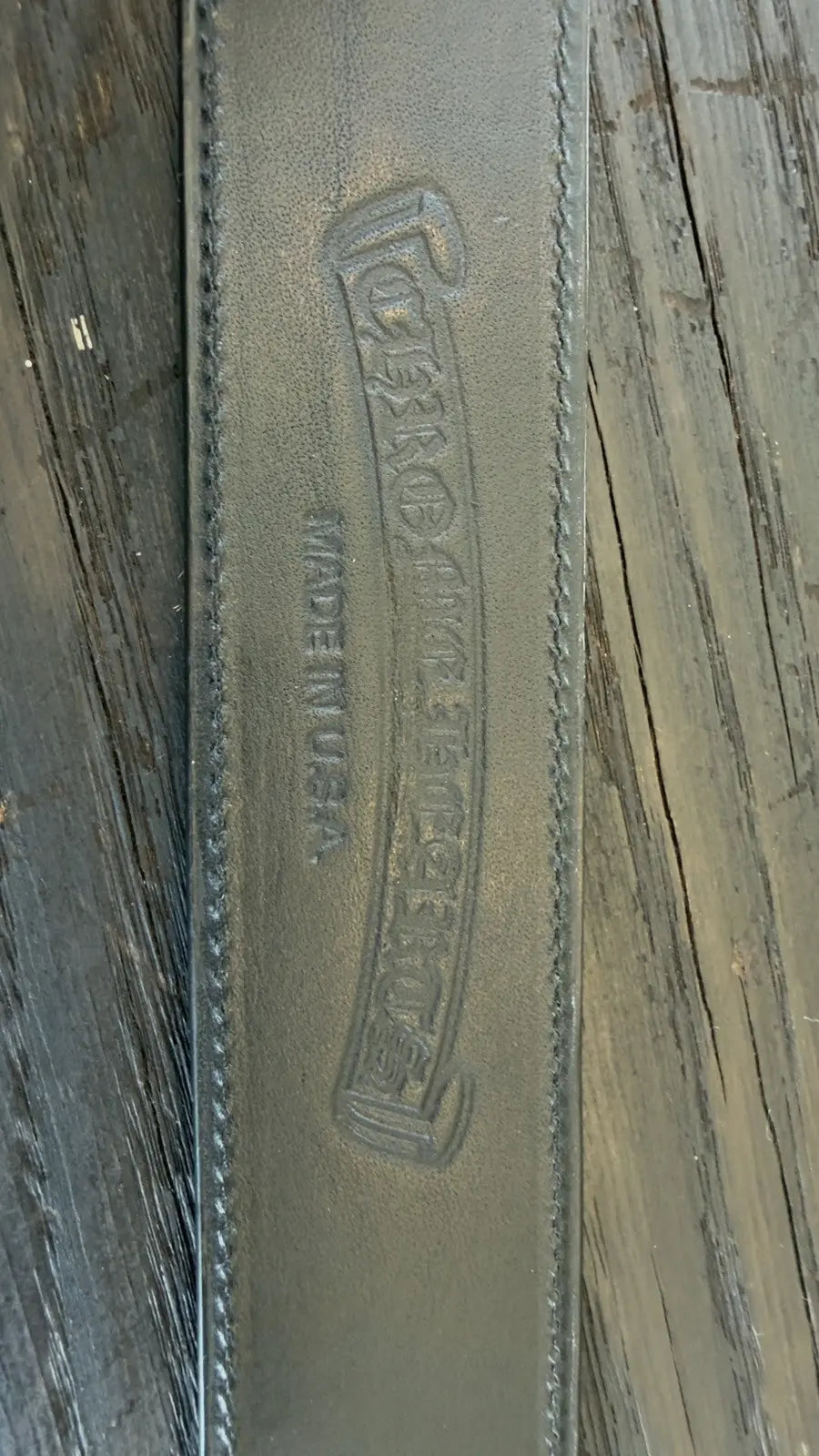 Chrome Hearts-Style Leopard Print Ponyhair Belt Strap Chrome Hearts