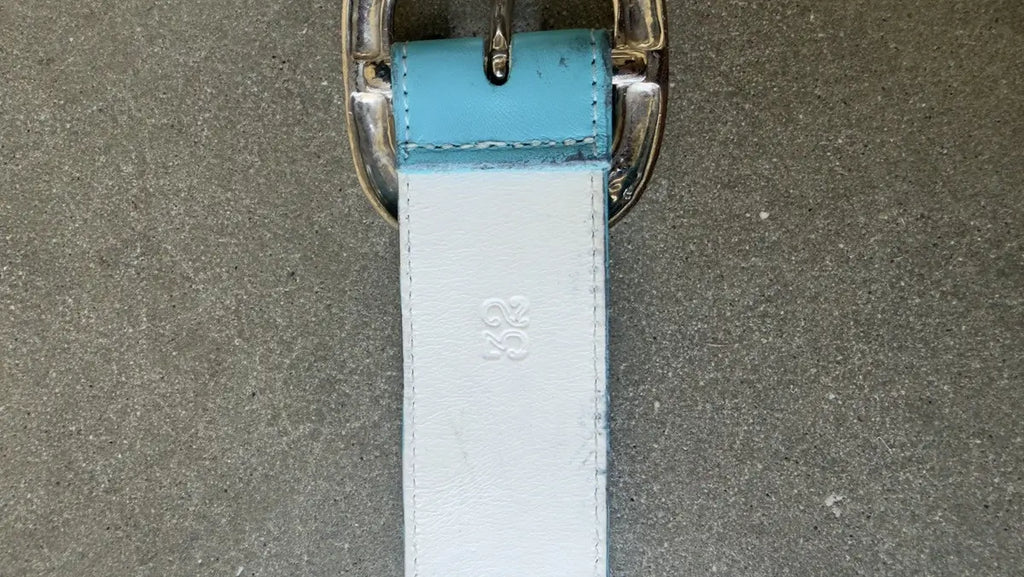 Chrome Heart Gunslinger Belt Sky Blue
