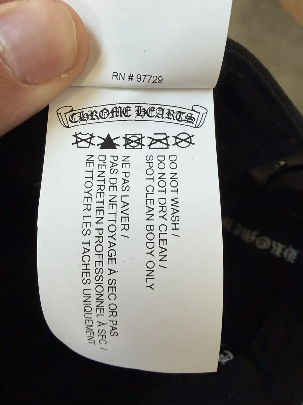 Chrome Hearts Vertical Logo Baseball Hat