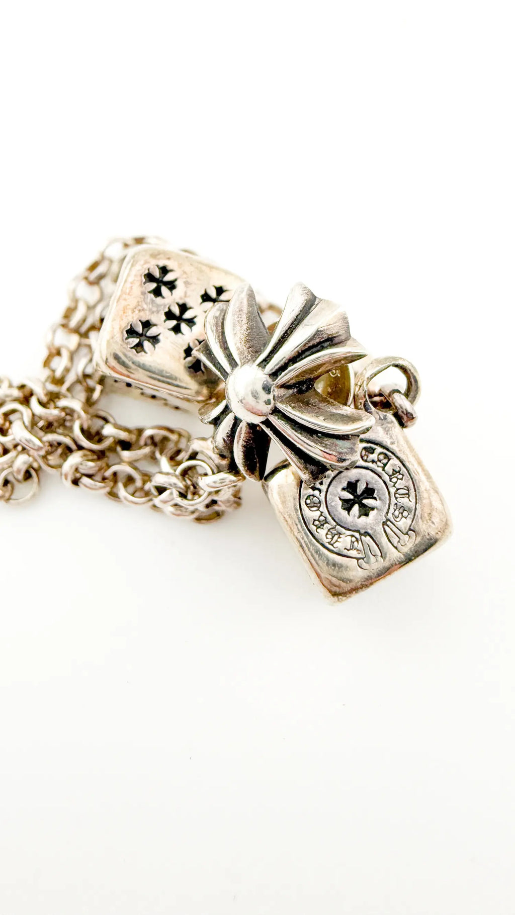 Chrome Hearts CH Plus Post Dice Left Side Earring