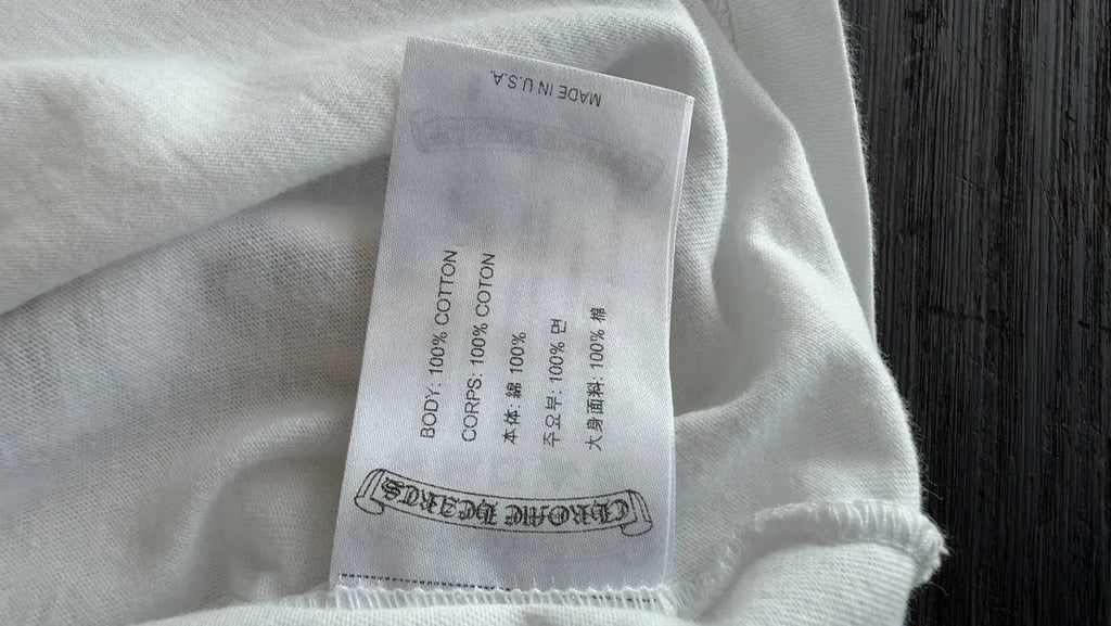 Chrome Hearts Scroll Label Long Sleeve Tee Size L Chrome Hearts