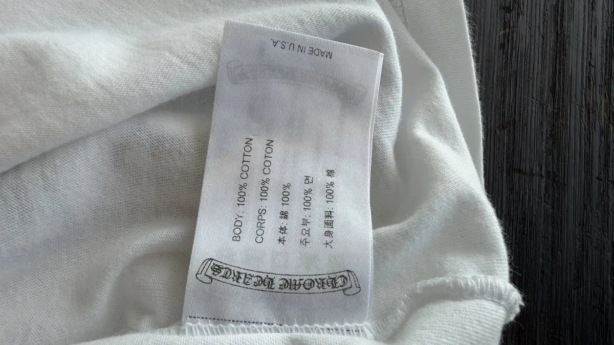 Chrome Hearts Scroll Label Long Sleeve Tee Size L Chrome Hearts