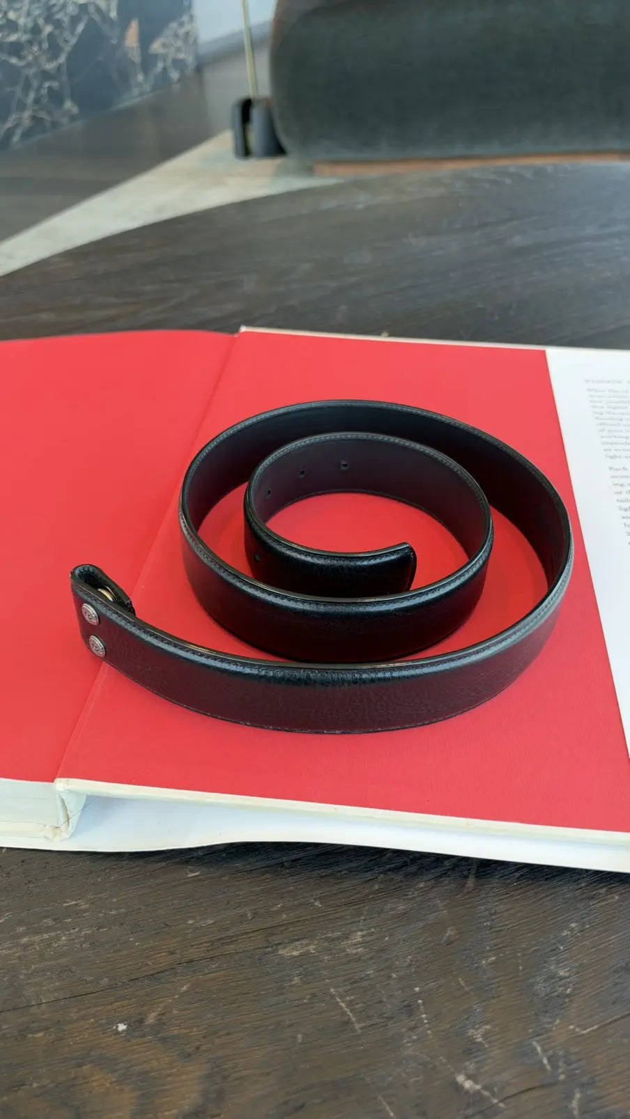 Chrome Hearts Black Leather Belt Strap Size 36 Chrome Hearts