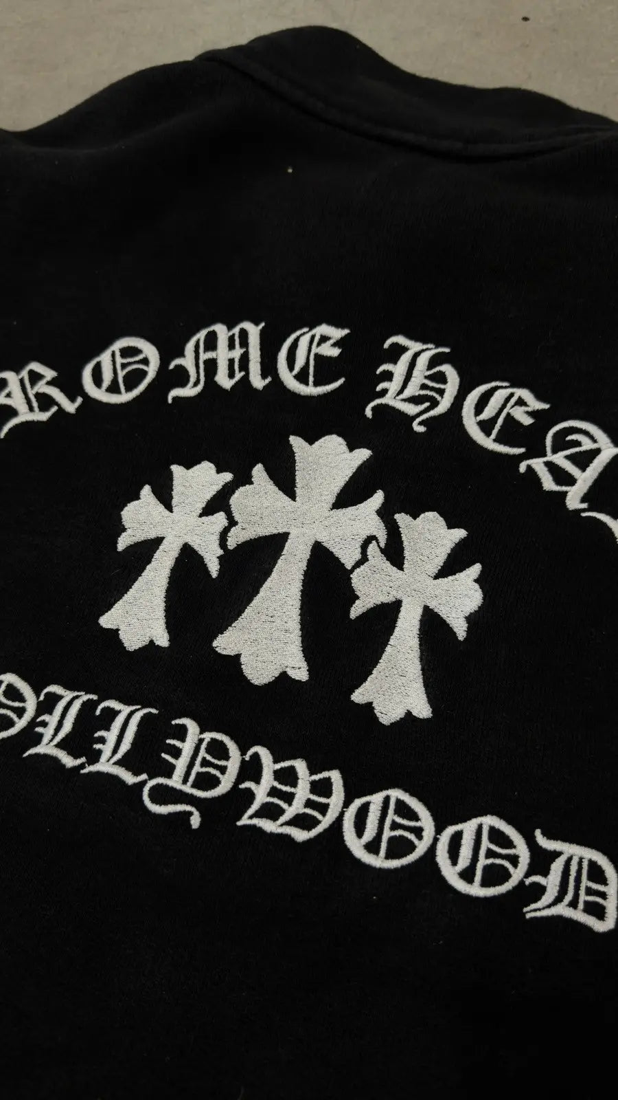 Chrome Hearts Embroidered Half-Zip Sweatshirt