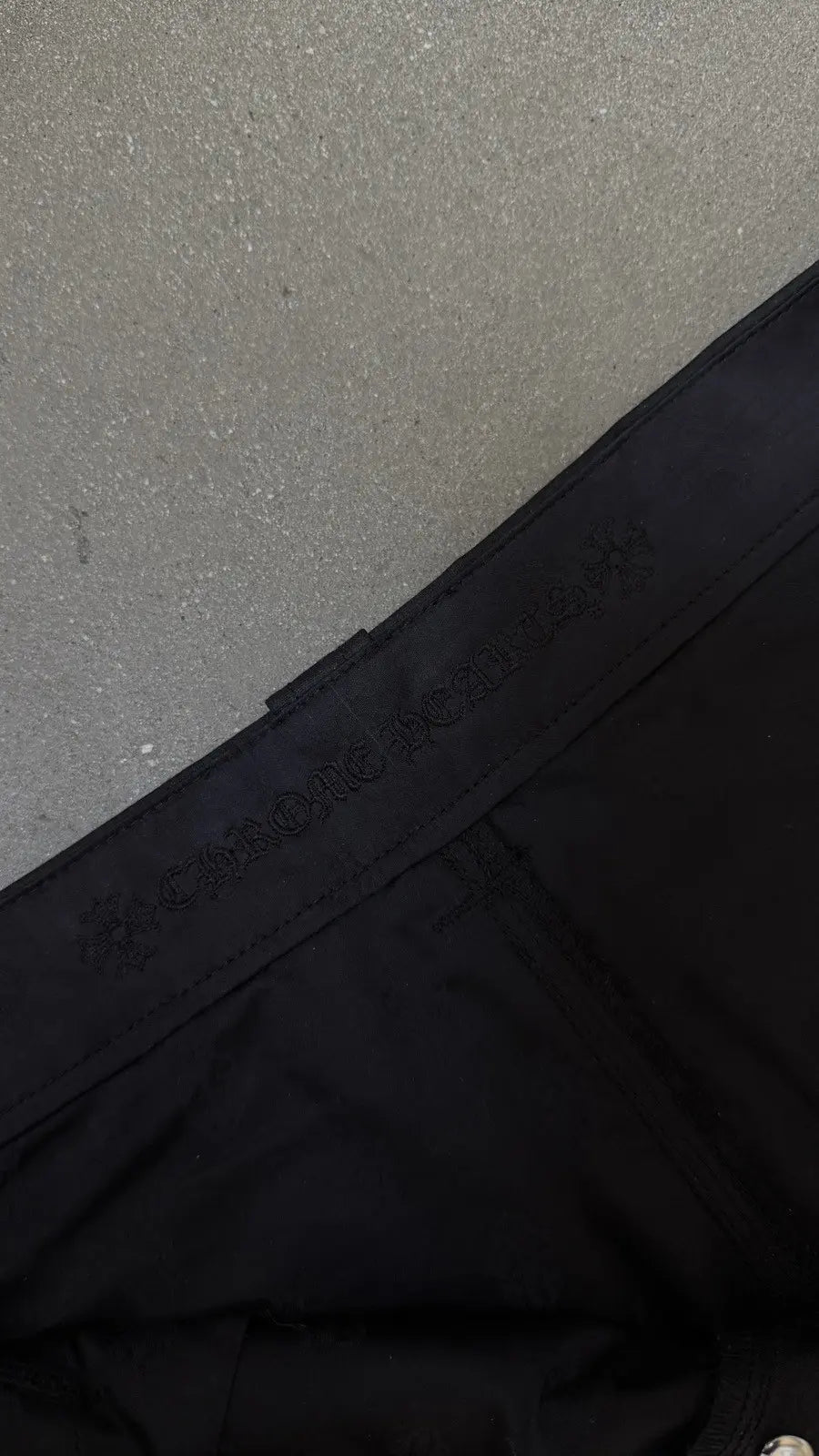 Chrome Hearts Wax Double Knee Carpenter Pants