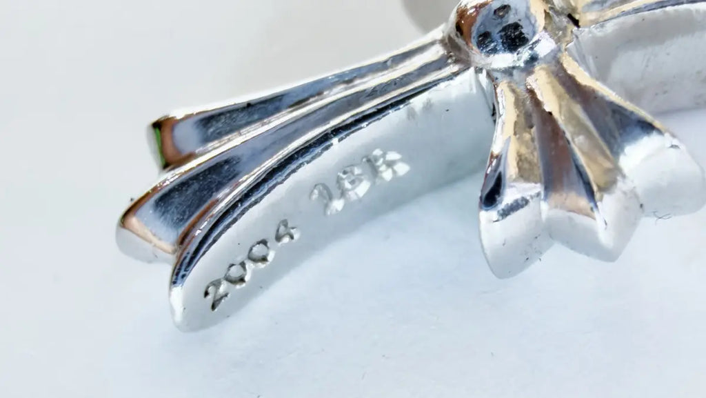 Chrome Hearts Blue Sapphire Pavé "Baby Fat" Cross Pendant Chrome Hearts