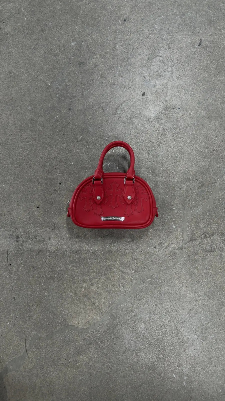 Chrome Hearts Mini Cross Patch Bowling Bag