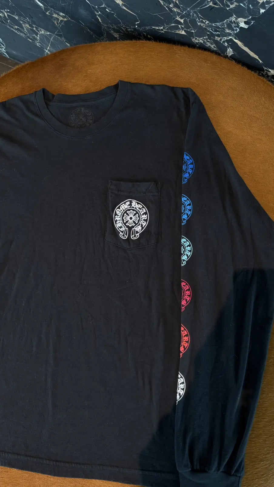 Chrome Hearts Multi-Color Cross Horseshoe Long-Sleeve Size XL Chrome Hearts