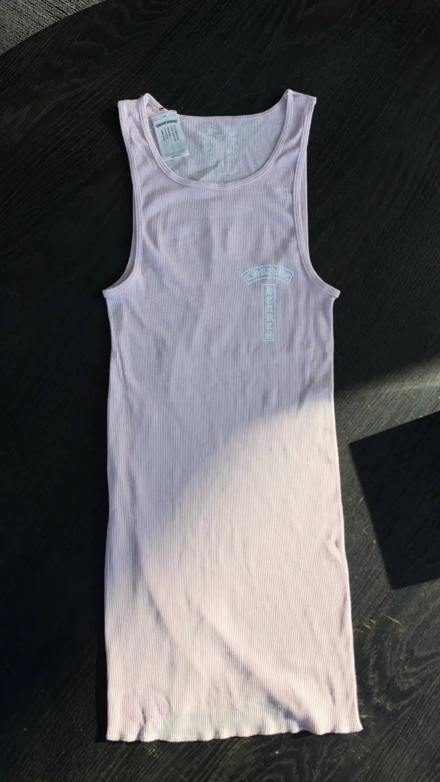 Chrome Hearts Pink T-Bar Rib Tank Top Size L Chrome Hearts