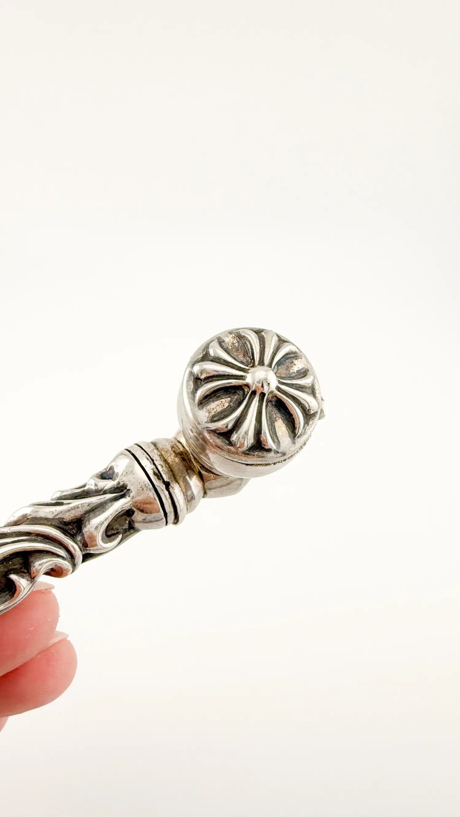 Chrome Hearts Silver Three Piece Pipe
