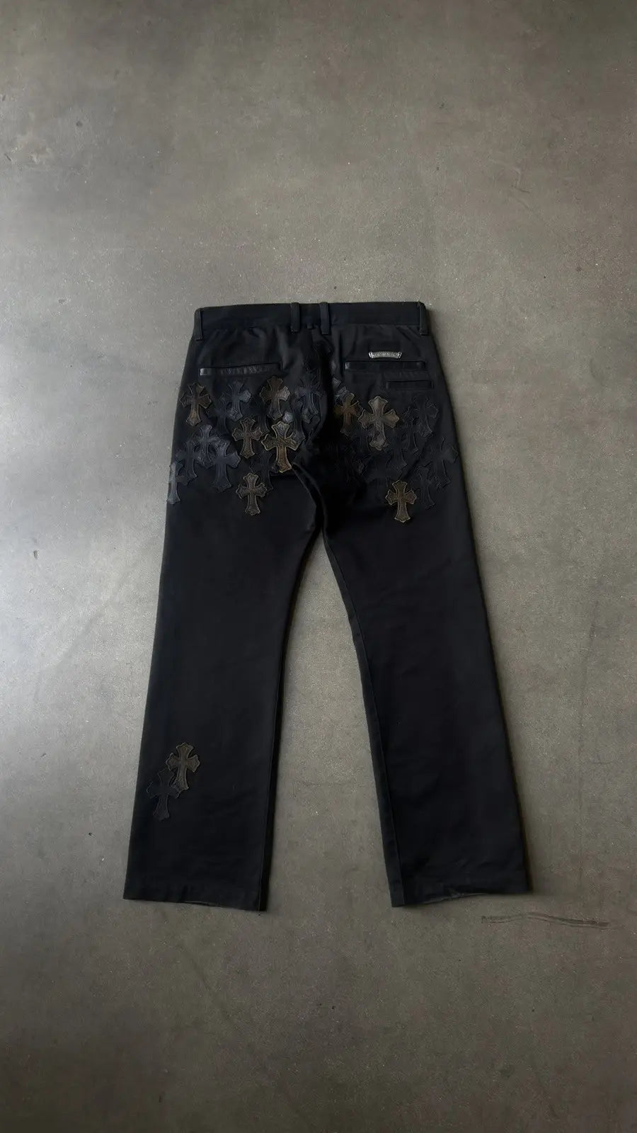 Chrome Hearts Flooded Back Patches Chino Pants
