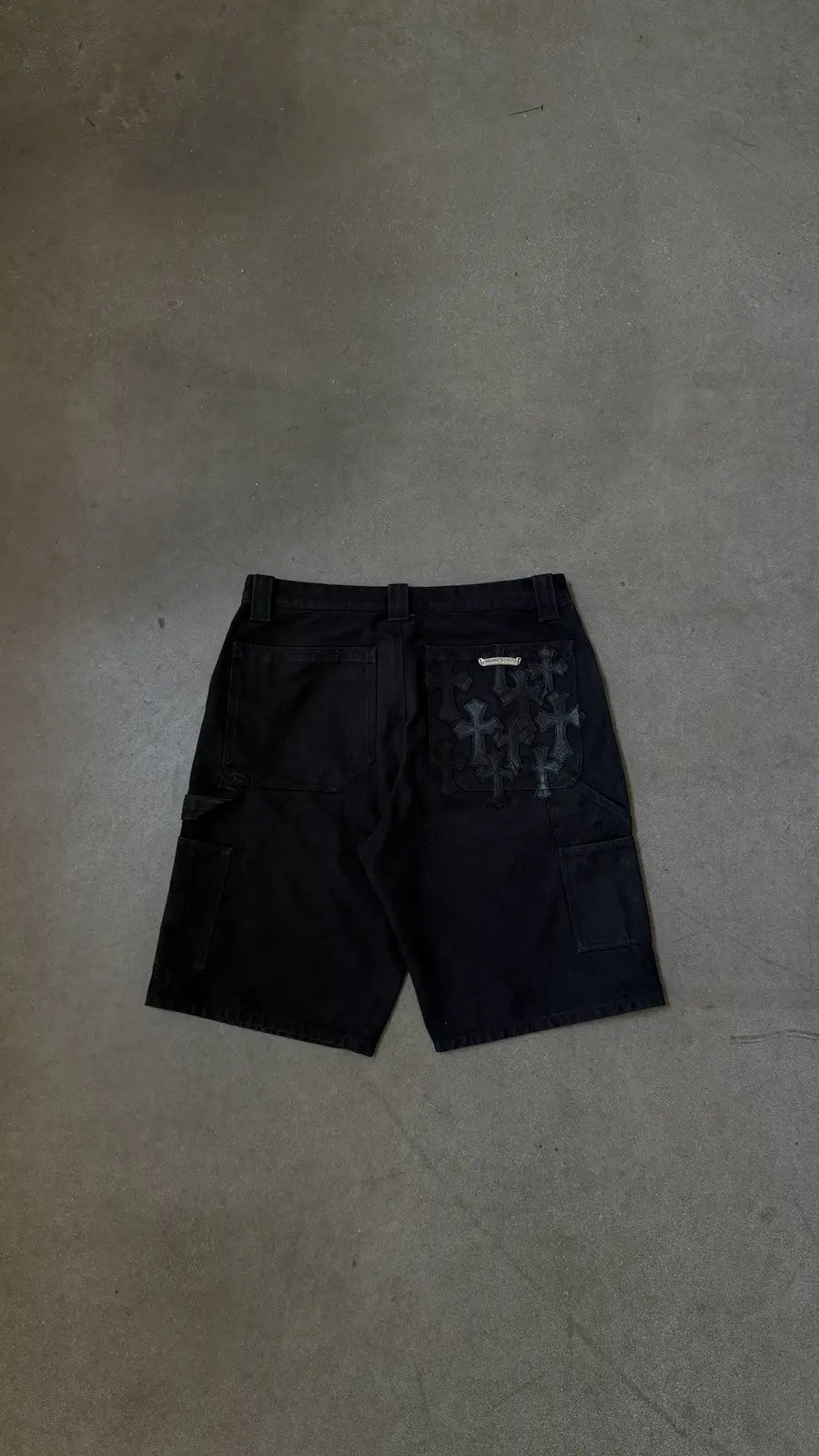 Chrome Hearts Flooded Back Patches Carpenter Pants