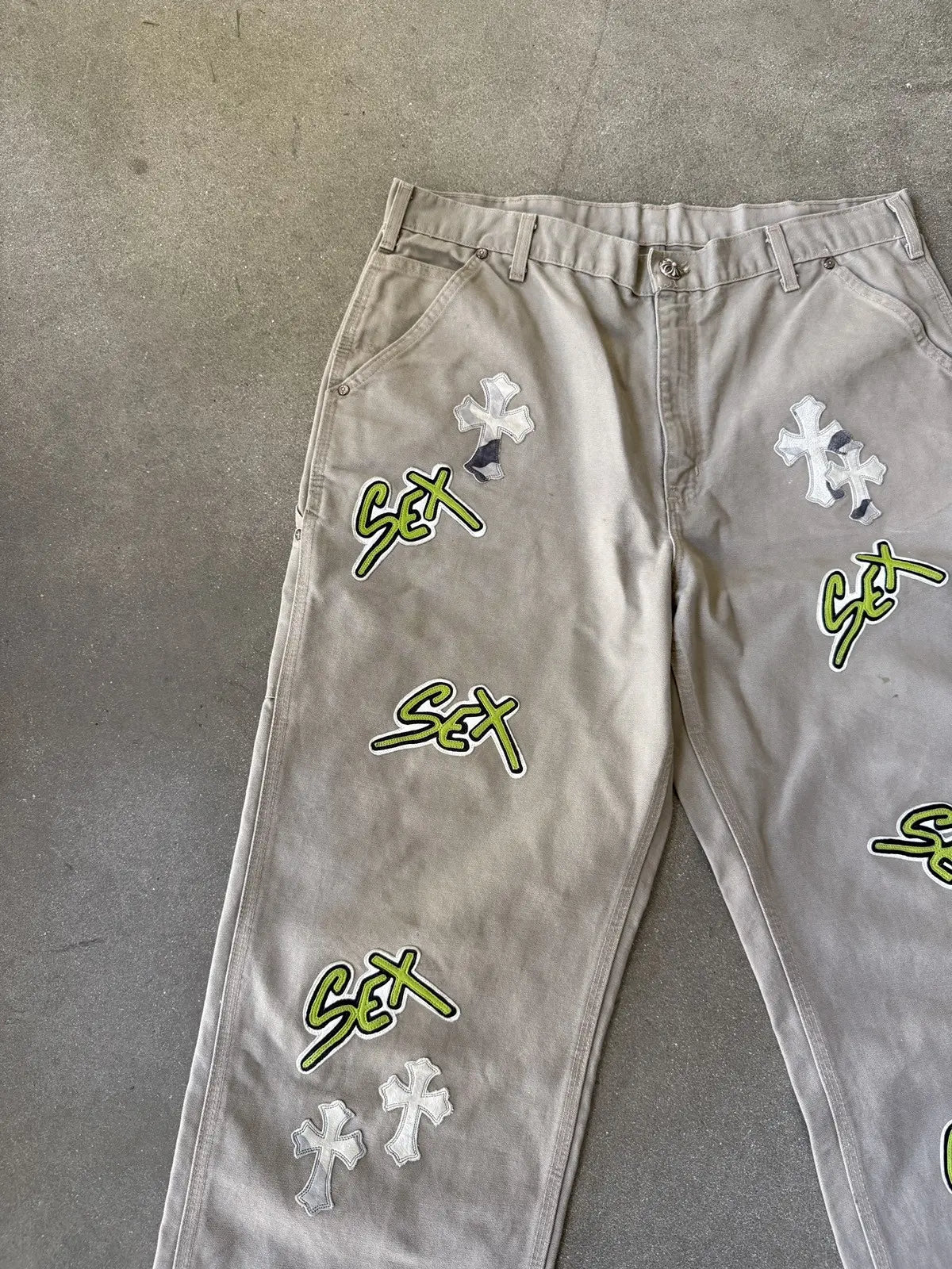 Chrome Hearts Sex Records Carpenter Pants — Size 38