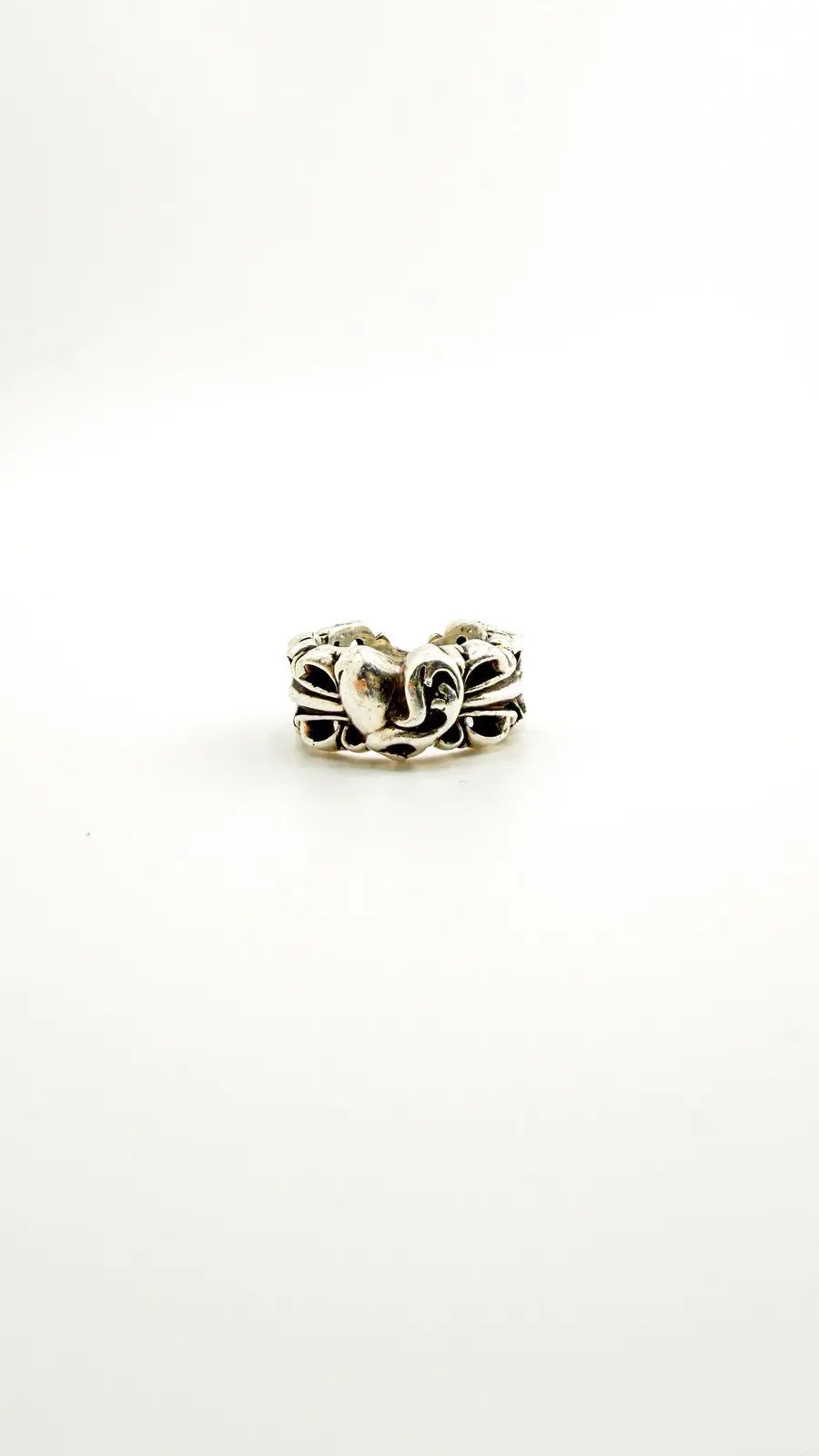 Chrome Hearts Double Floral Cross Ring Chrome Hearts