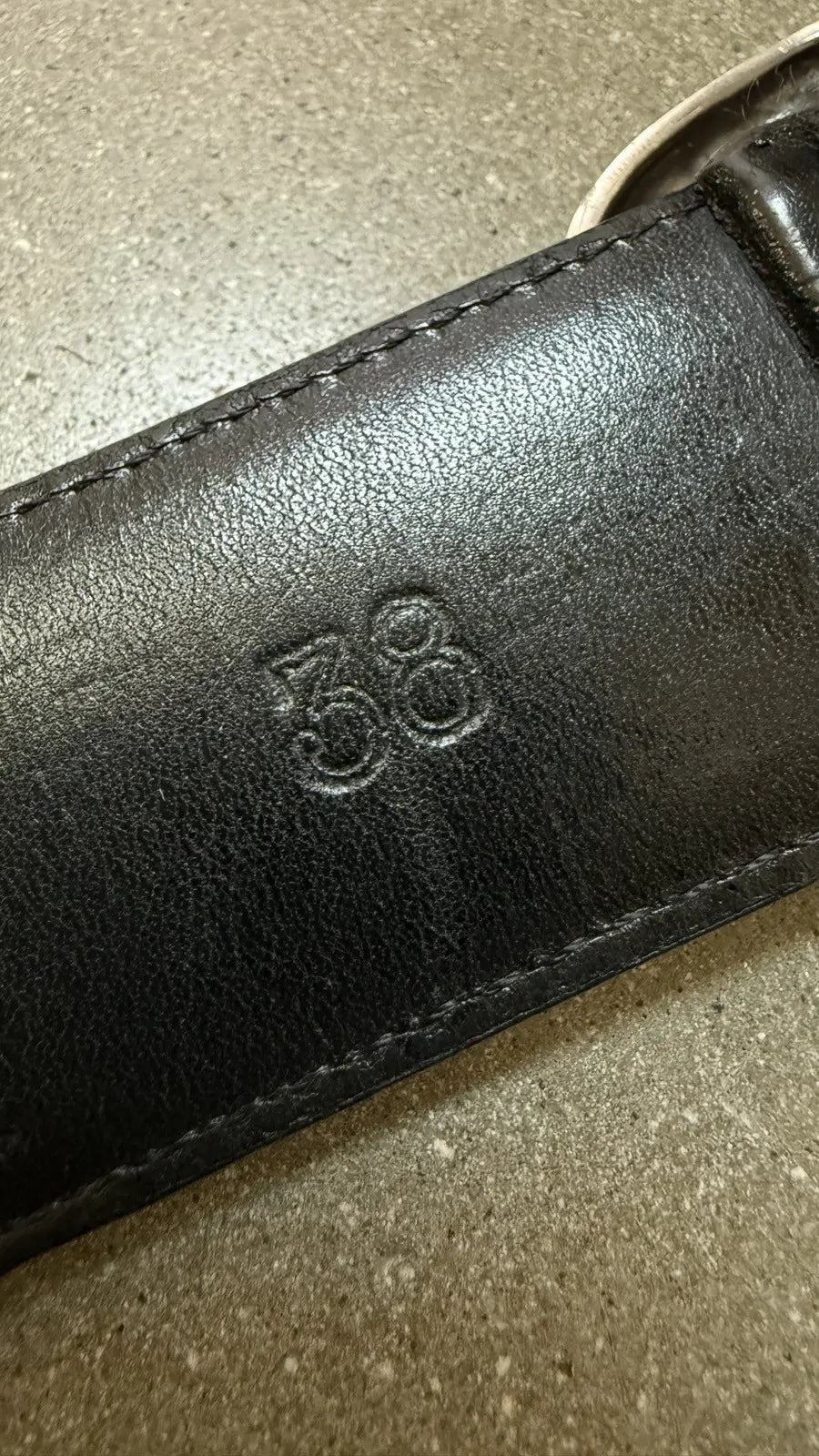 Chrome Hearts Black Leather Gunslinger Belt