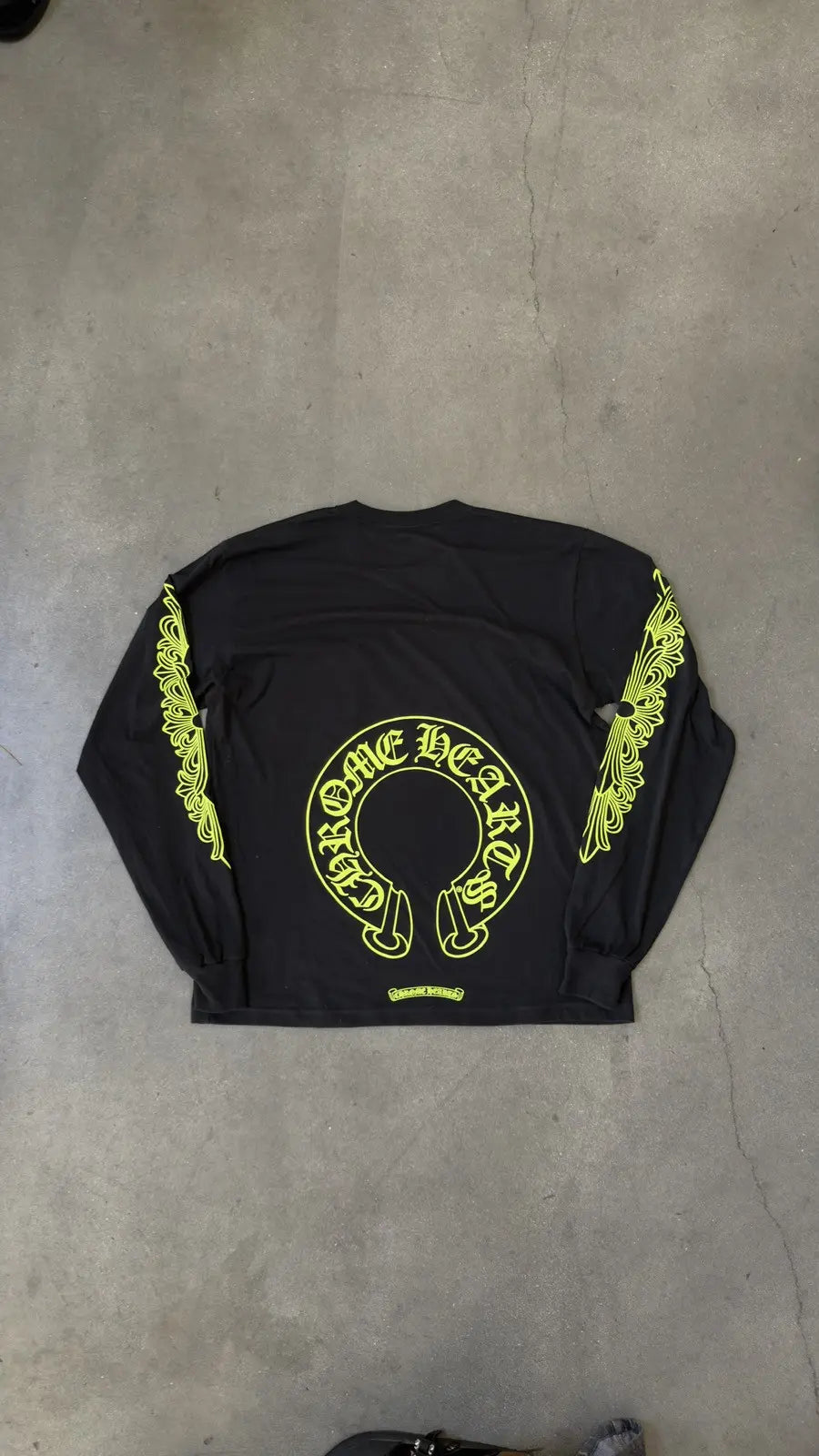 Chrome Hearts Horseshoe Logo Long Sleeve Pocket T-Shirt