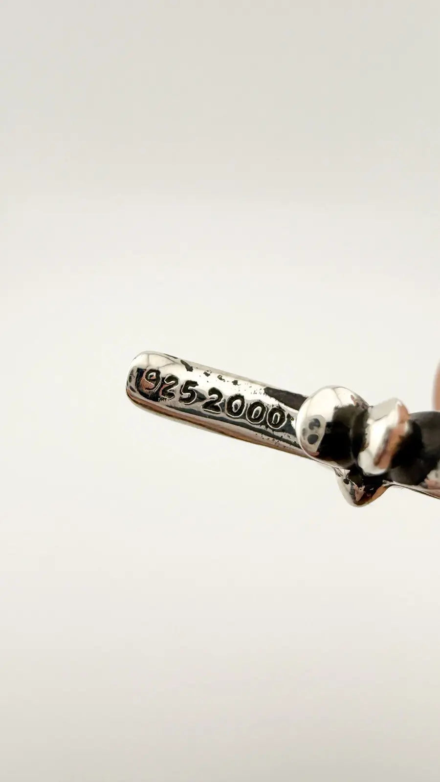 Chrome Hearts Diamond Tiny Fat Cross Pendant