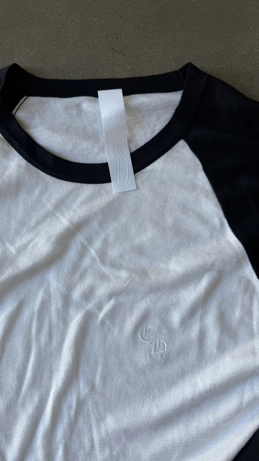 Chrome Hearts Cross Patch Silk Raglan Long Sleeve