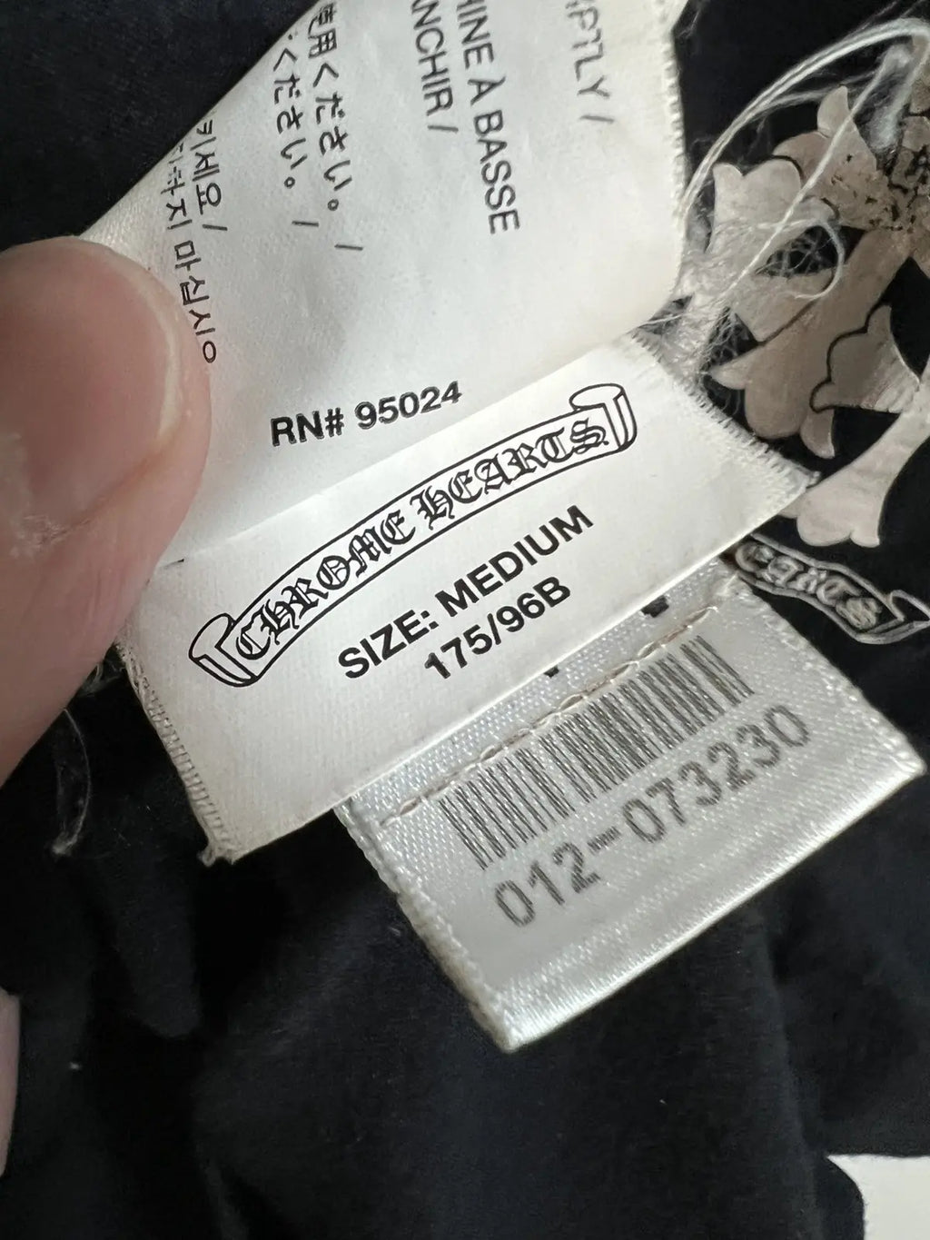 2010s Chrome Hearts Spine Triple Cross Tee