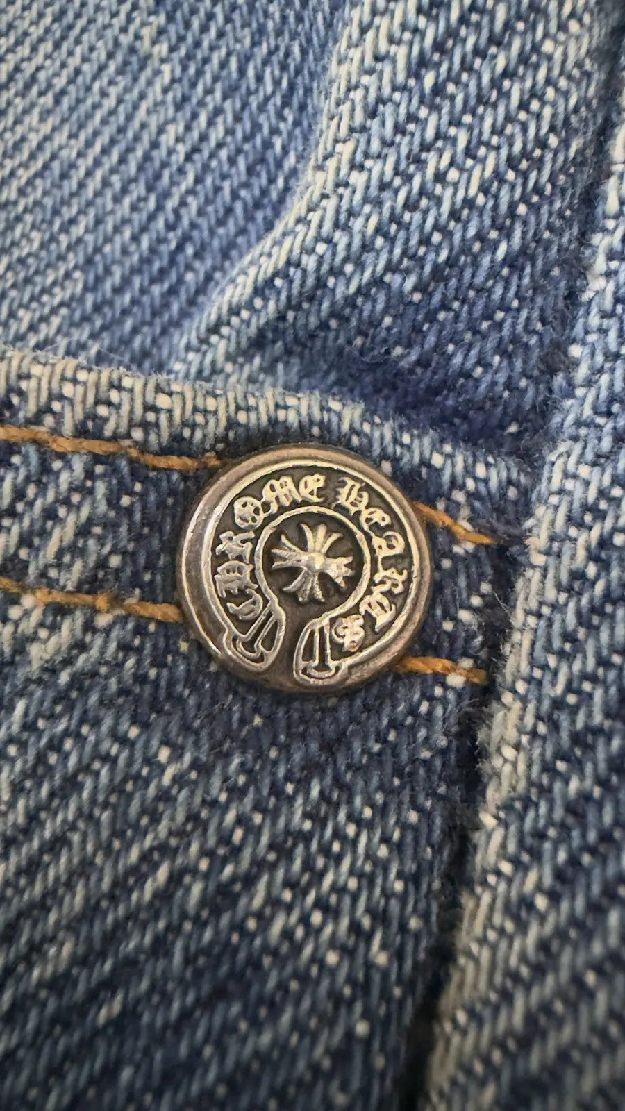 Chrome Hearts Levi's 517 Black Cross Patch Jeans