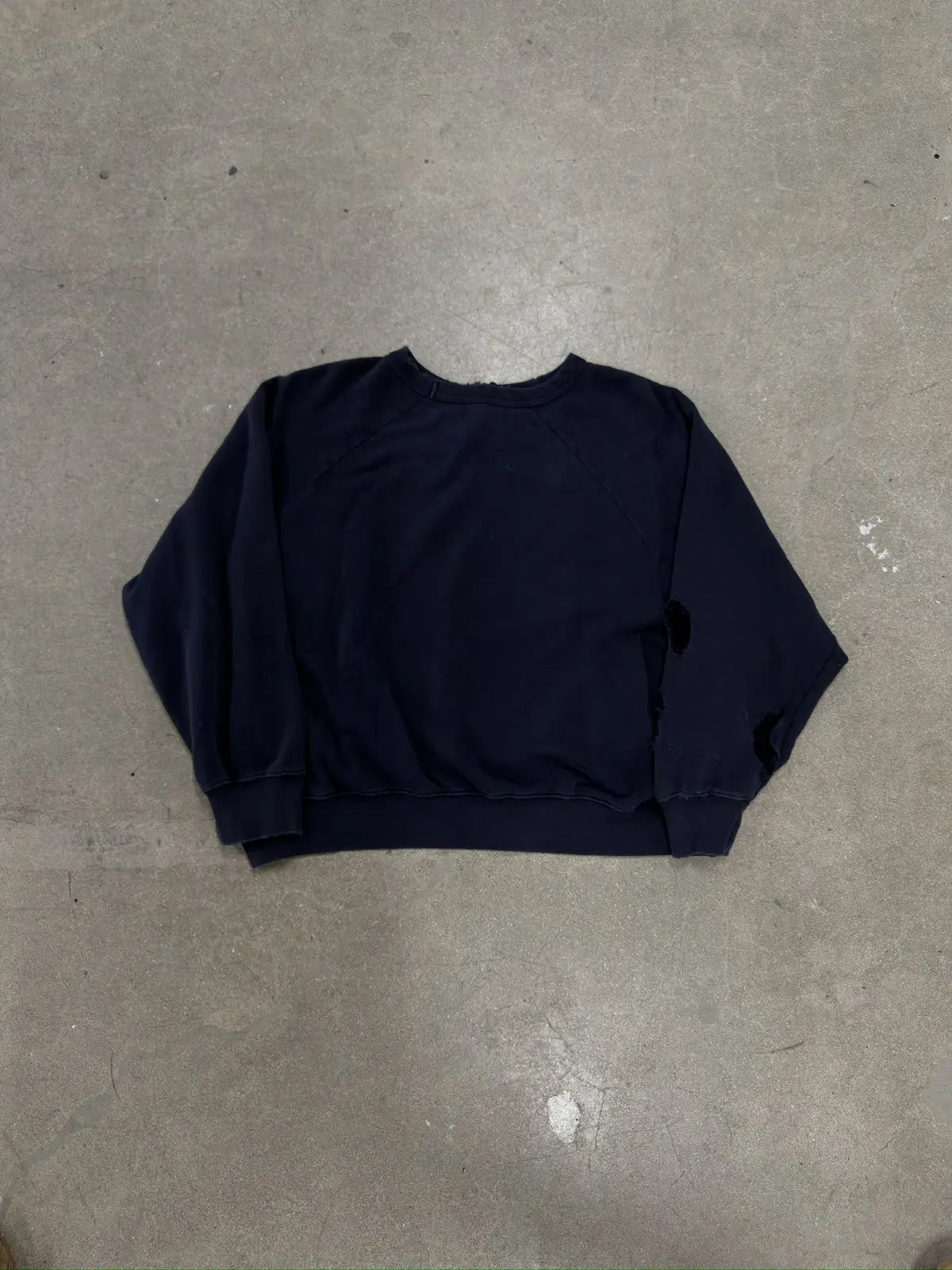 Enfants Riches Déprimés Navy Raglan Crewneck Sweatshirt Enfants Riches Déprimés