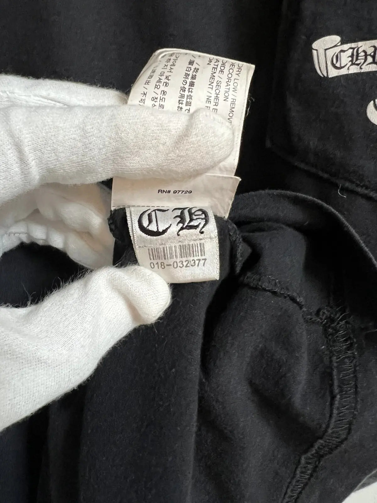 Chrome Hearts Monogram Dagger Scroll Logo Tee