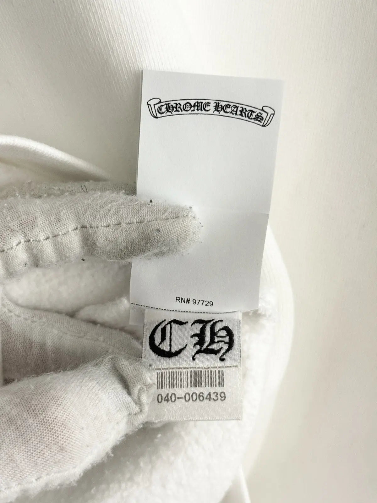 Chrome Hearts Leopard Patent Leather Patch Sweatshirt