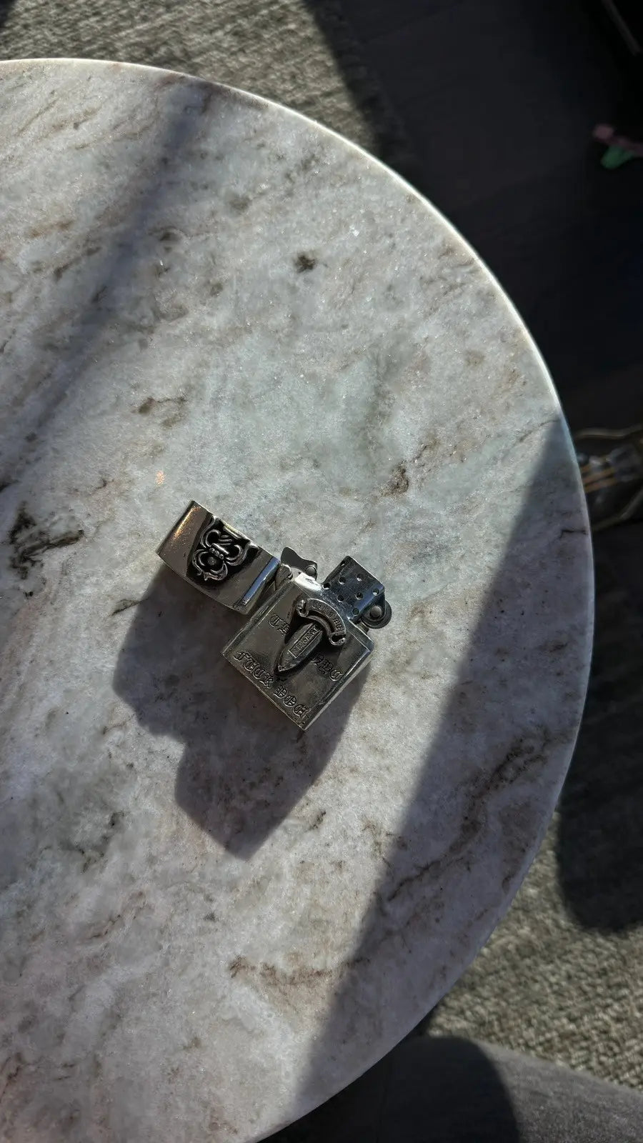 Chrome Hearts Dagger Zippo Lighter Chrome Hearts