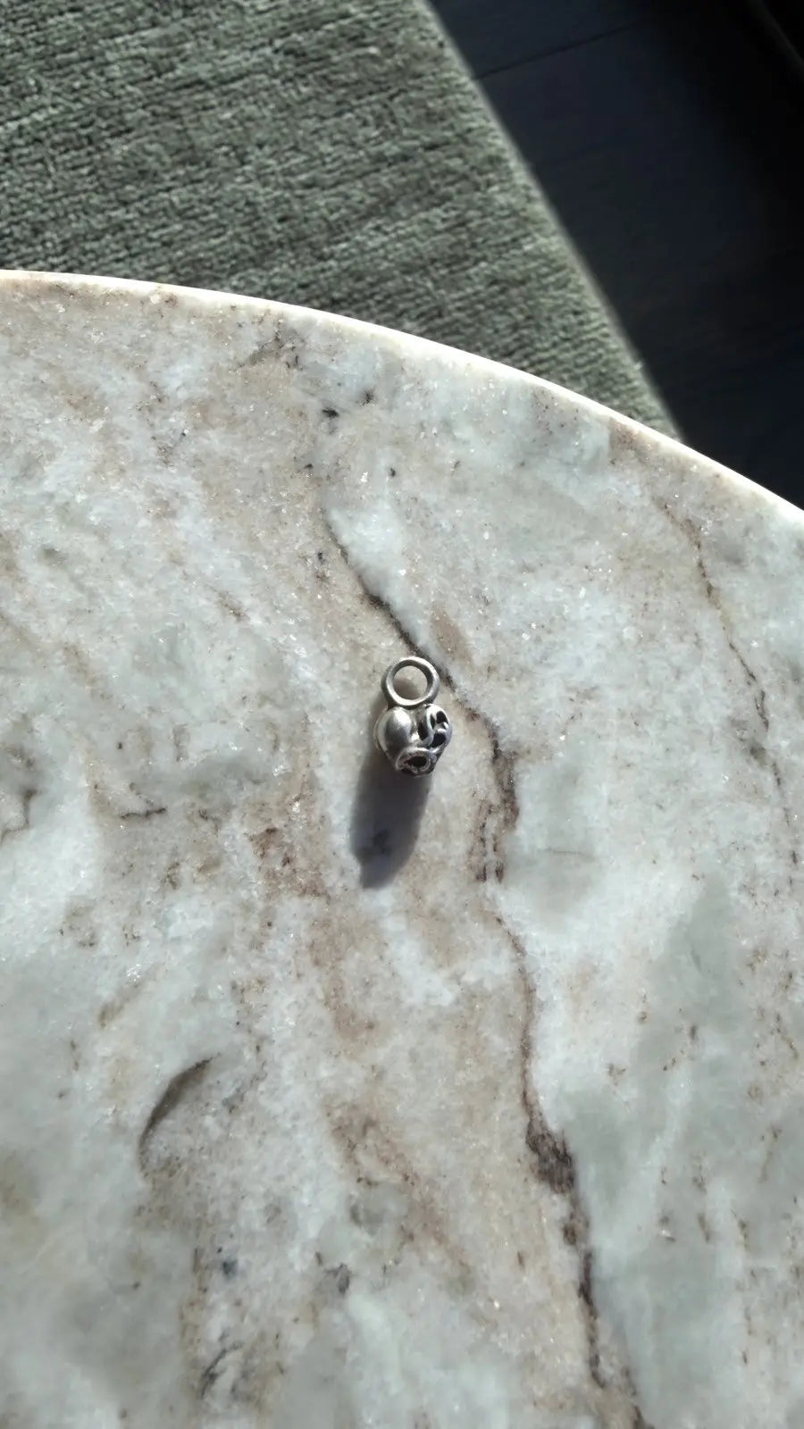 Chrome Hearts Sterling Silver Stack Heart Charm Chrome Hearts