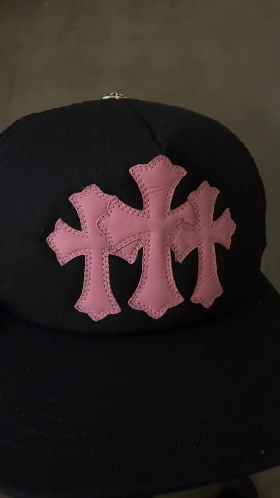 Chrome Hearts Triple Cross Patch Trucker Cap