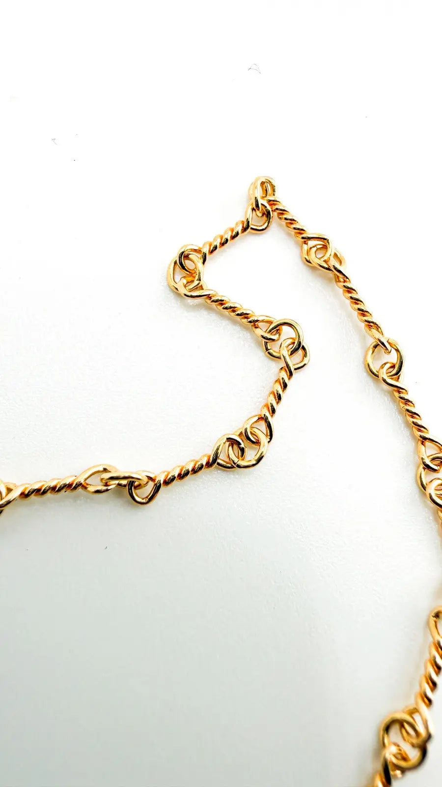 Chrome Hearts 22K Yellow Gold Twist Chain Necklace Chrome Hearts