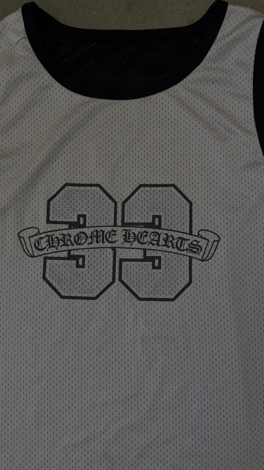 Chrome Hearts Reversible Basketball Jersey Black/Grey