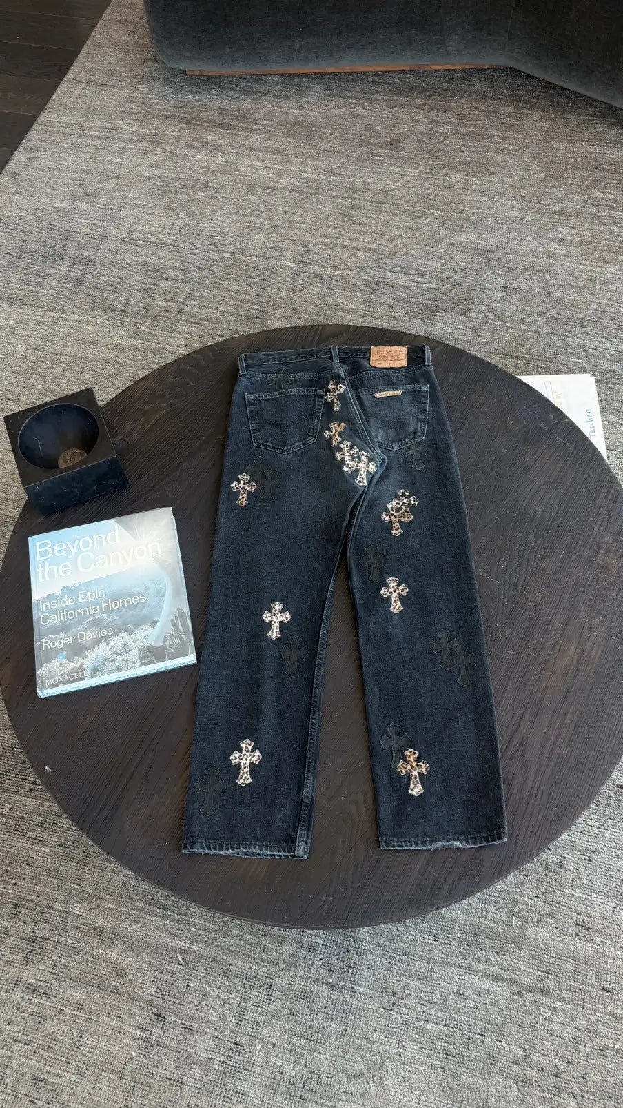 Chrome Hearts Vintage Levi's Cross Patch Denim Jeans Size 32 Chrome Hearts