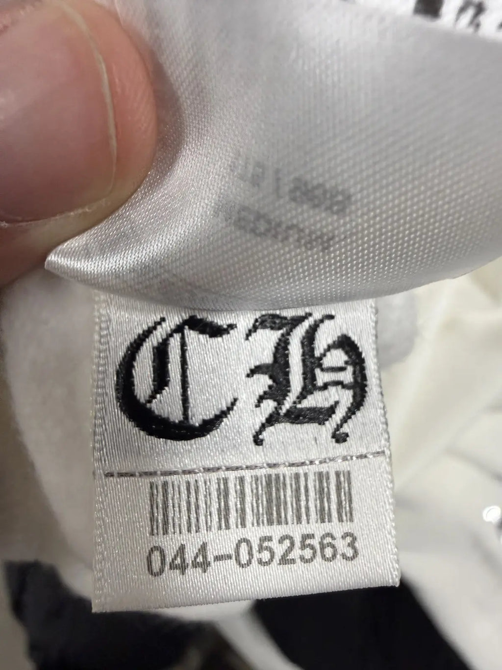 Chrome Hearts White Foil Hoodie Silver Scroll Script