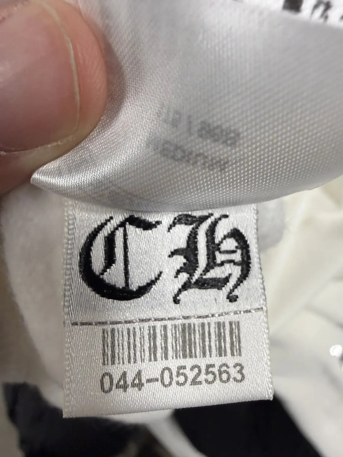 Chrome Hearts White Foil Hoodie Silver Scroll Script