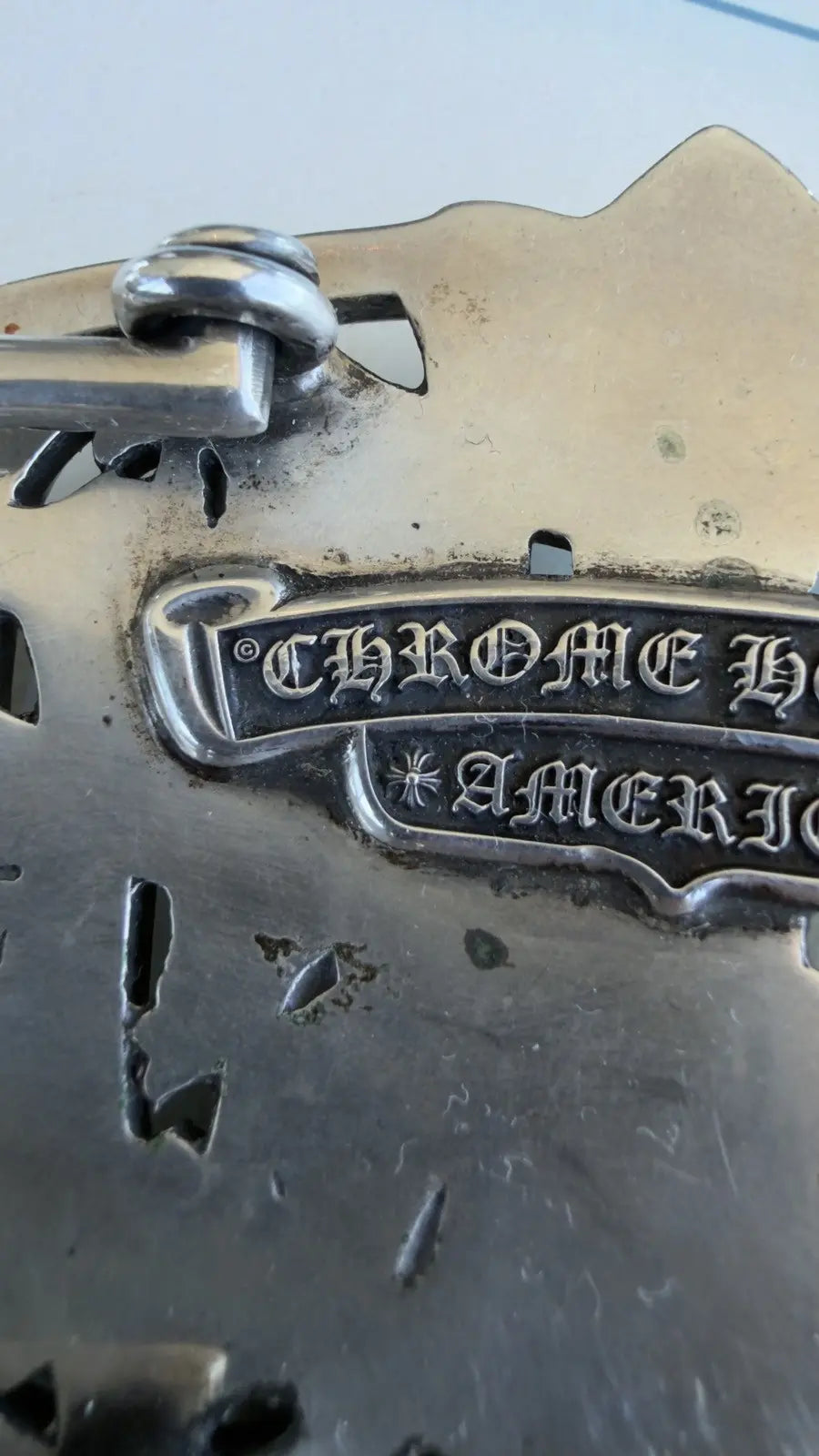 Chrome Hearts Cemetery Cross Belt Buckle Chrome Hearts