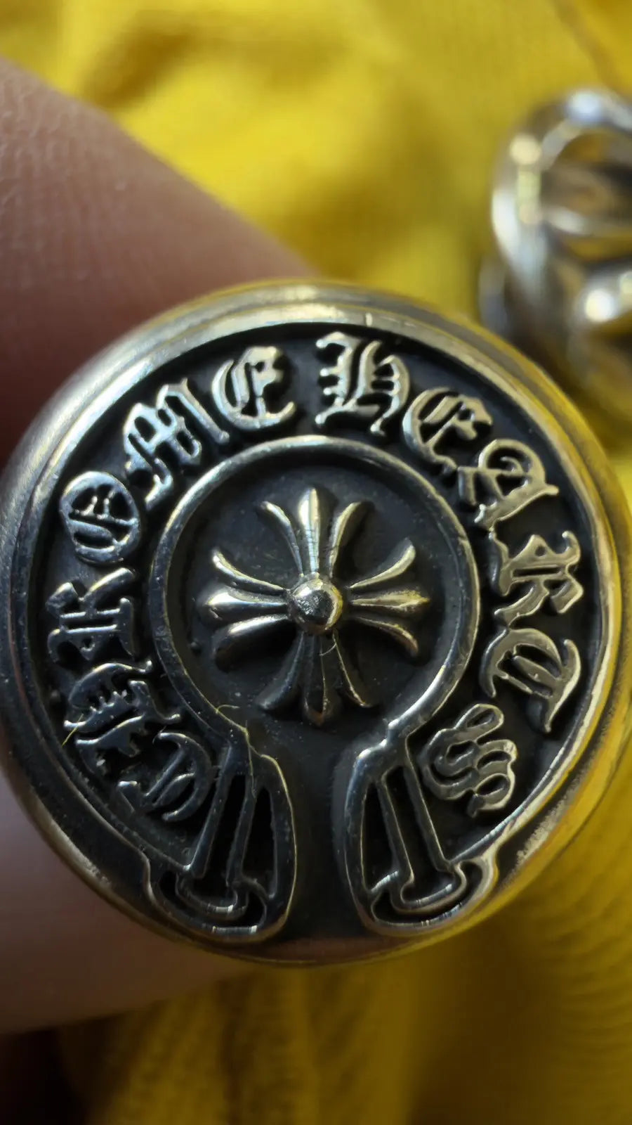 Chrome Hearts Yellow Cross Patches Levi’s Jeans