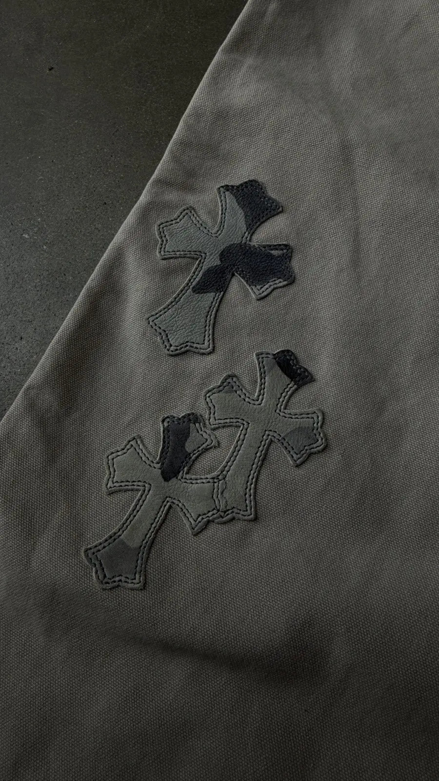 Chrome Hearts Camo Cross Khaki Work Pants