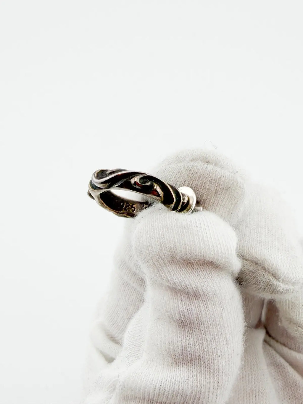 Chrome Hearts Scroll Hoop Earring
