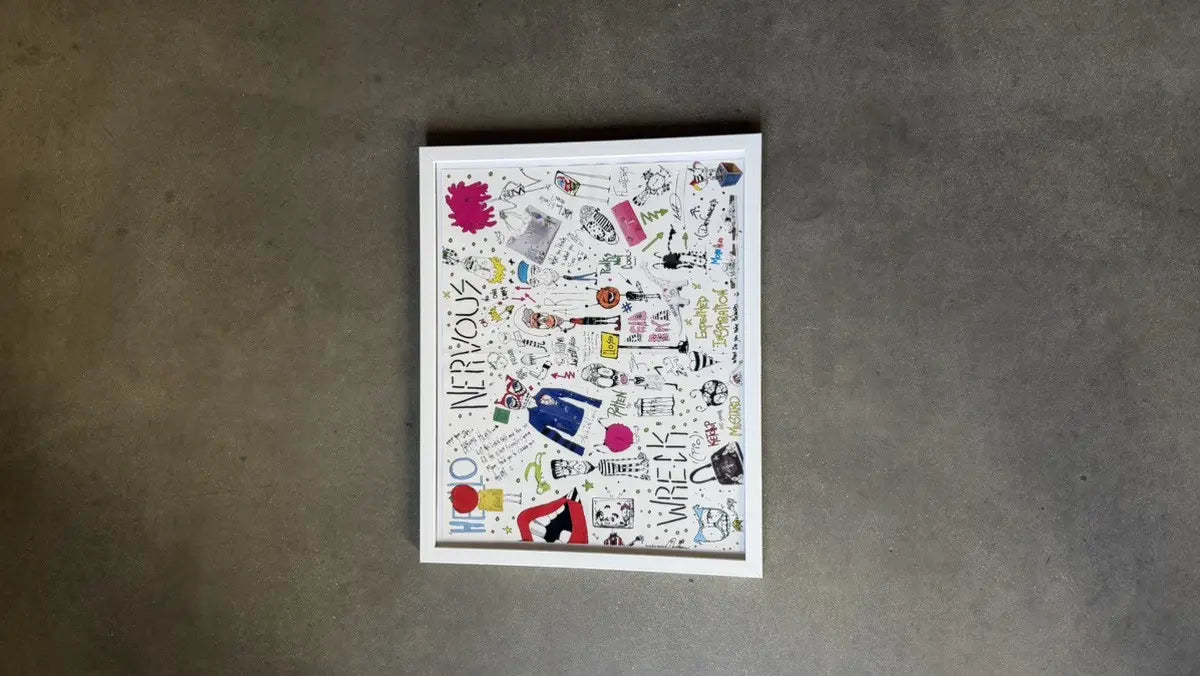 Chrome Hearts Matty Boy Doodling Poster with Frame