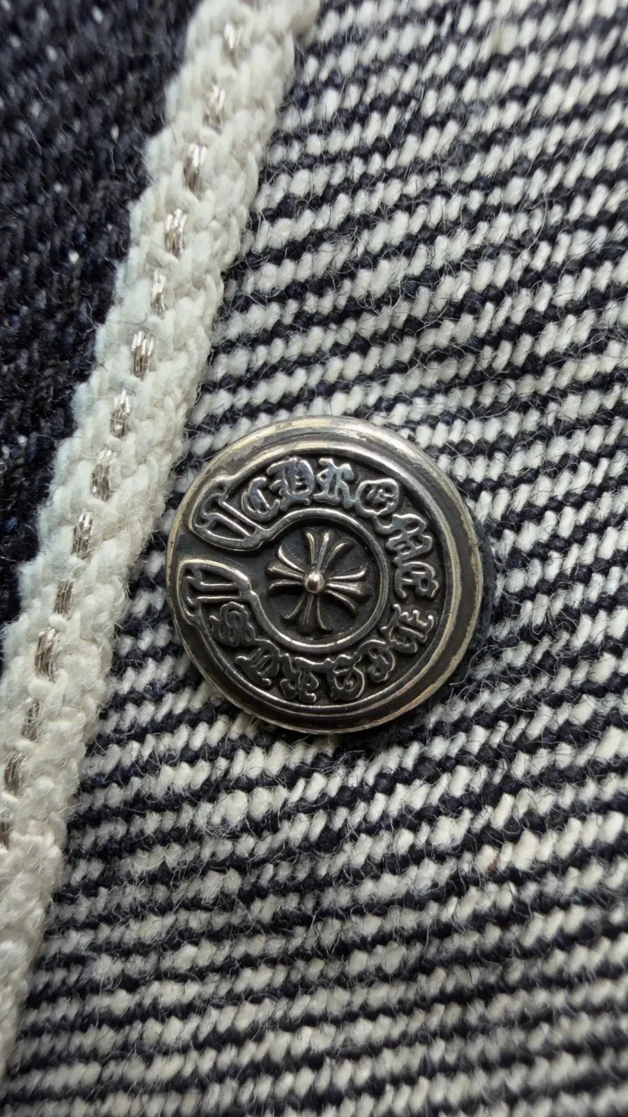 Chrome Hearts Kristian Stark "KS" Cut Denim Jacket