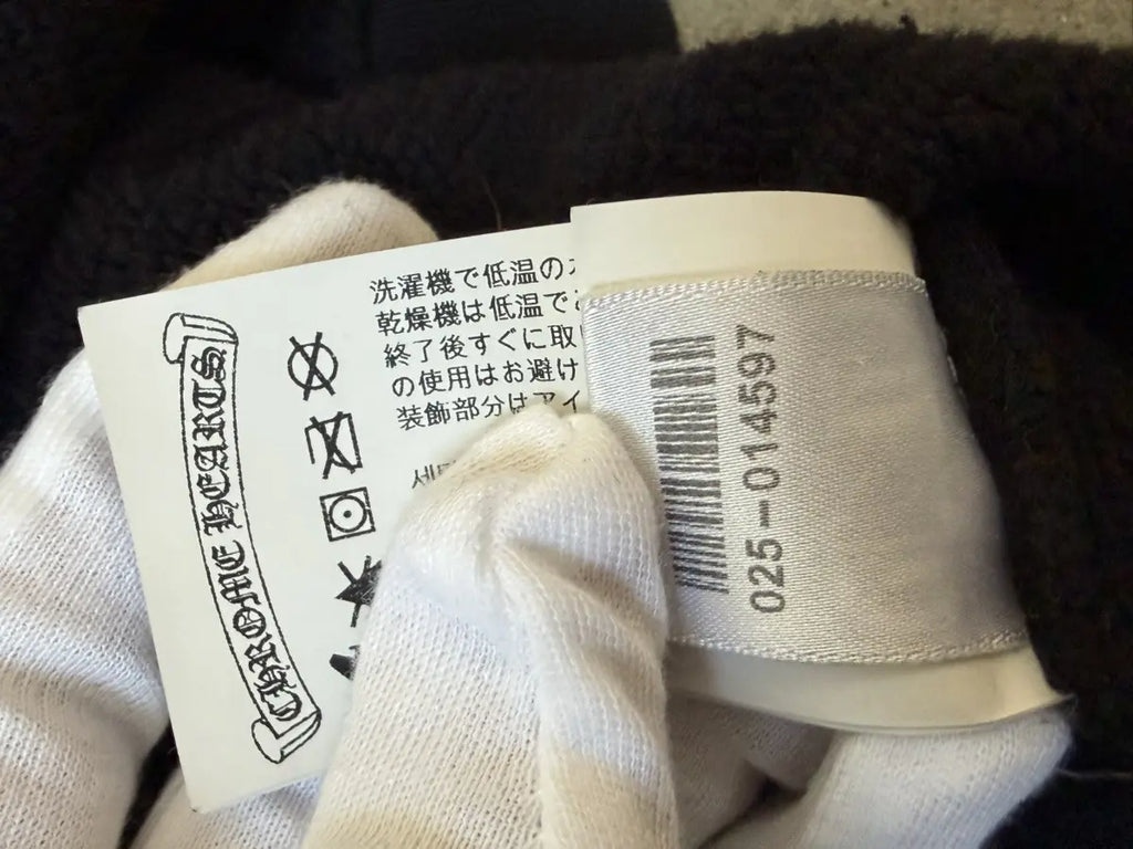 Chrome Hearts Embroidered Vertical Logo Hoodie