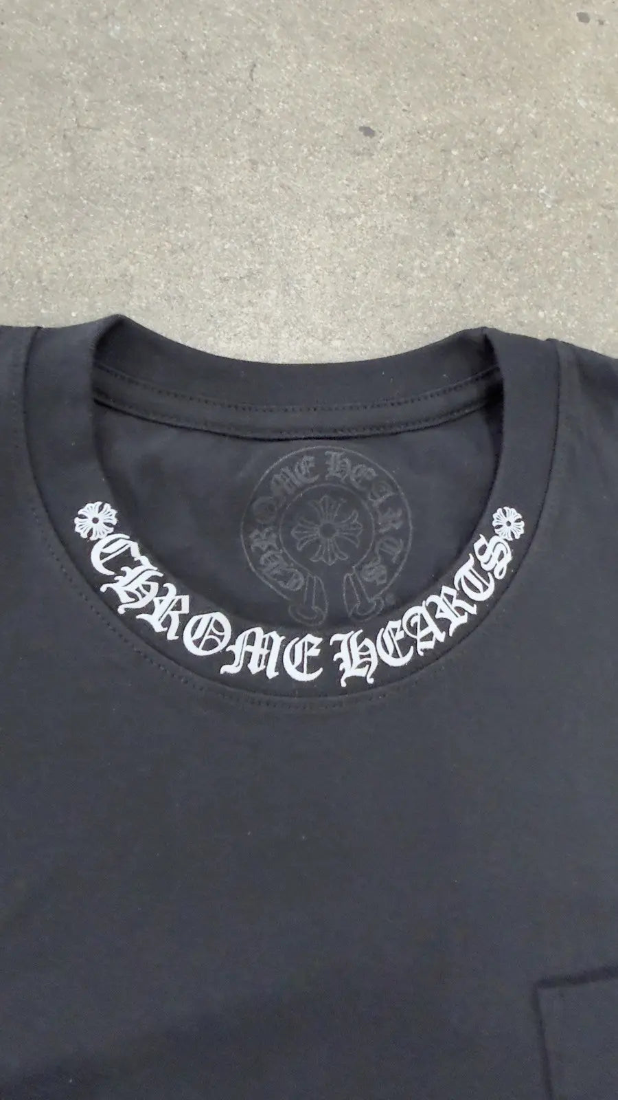 Chrome Hearts Neck Logo T-Shirt Black