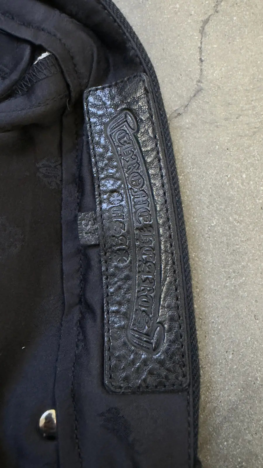 Chrome Hearts Street Sweeper Denim Pants Black
