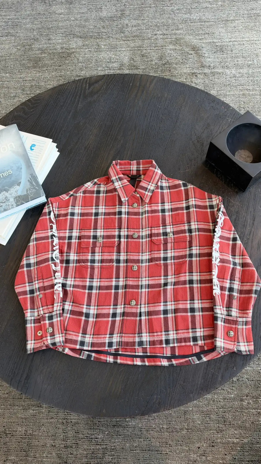 Chrome Hearts Work Dog Flannel Shirt Jacket Size XS Chrome Hearts