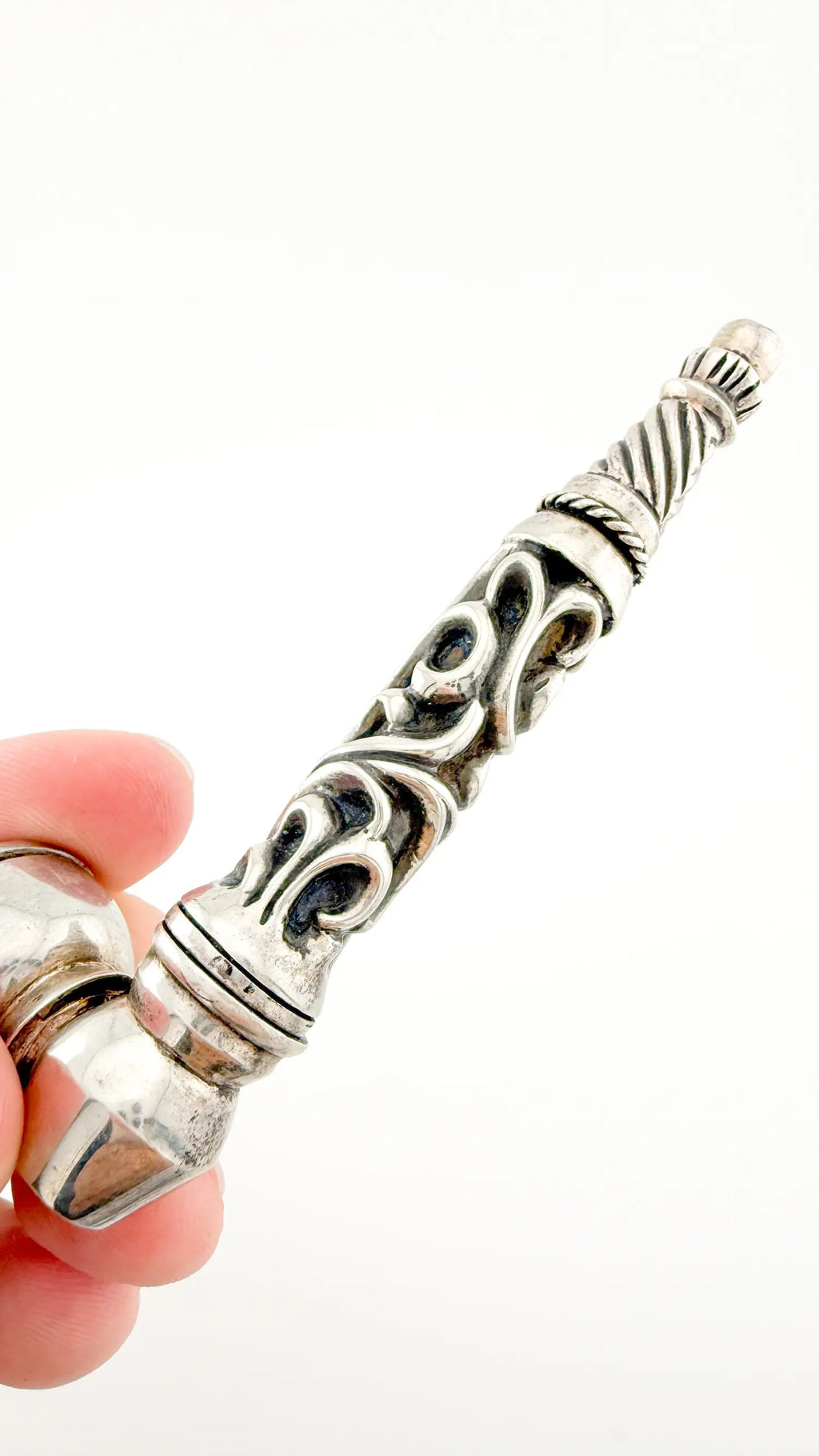 Chrome Hearts Silver Three Piece Pipe